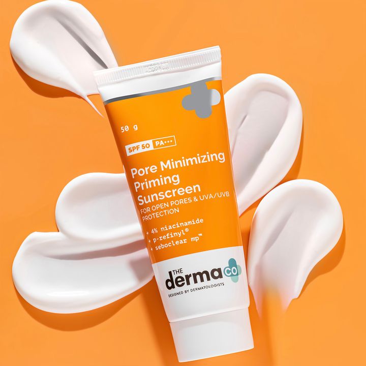 Pore Minimizing Priming Sunscreen with SPF 50 & PA+++ For Open Pores & UVA/UVB Protection - 50g
