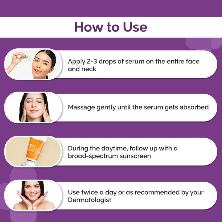 How to use Derma 15% Niacinamide Face serum