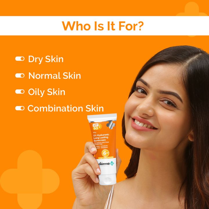 the derma co water resistant sunscreen for all skin types