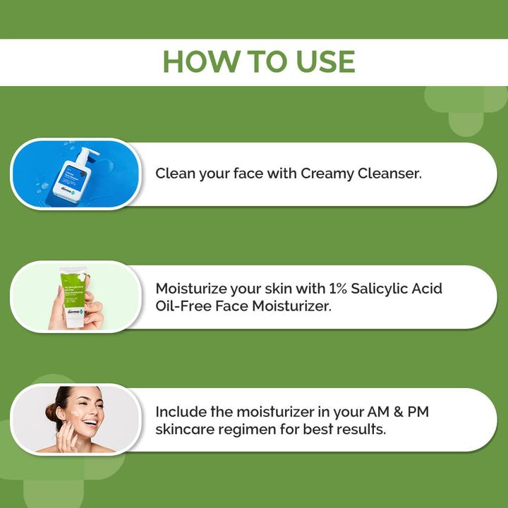 How to use the derma co oil free moisturizer