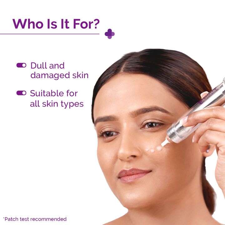 microneedling serum for dull, damaged, bright & revitalized skin
