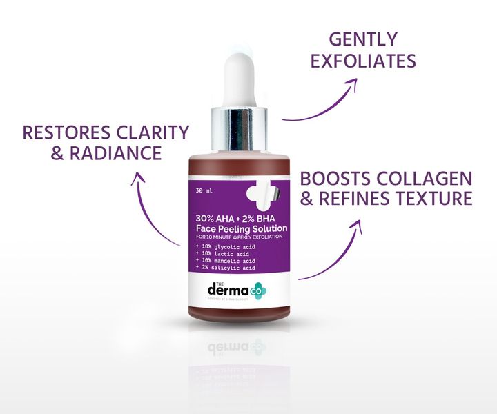 Aha 30 Bha 2 Peeling Solution Gesichtspeeling 30% AHA + 2% BHA Peeling Solution- 30ml | The Derma Co