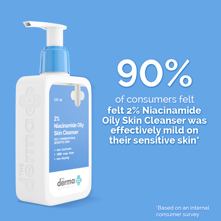 2 Niacinamide Oily Skin Cleanser for Sensitive Oily