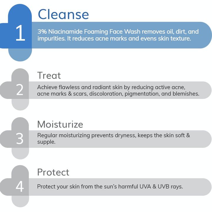 derma co 3 niacinamide face wash uses