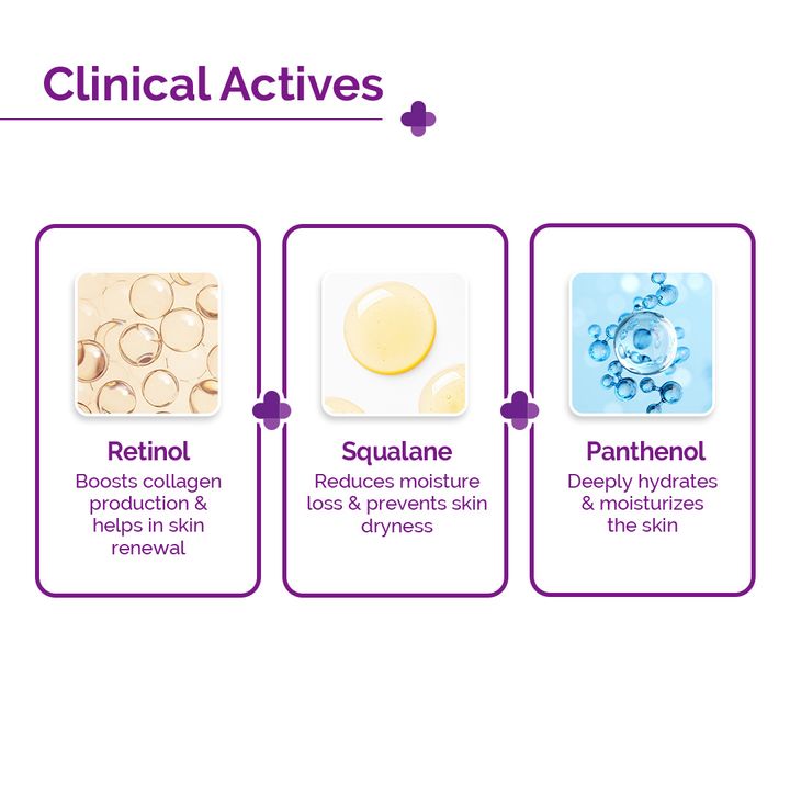 microneedle serum with retinol, squalane, panthenol
