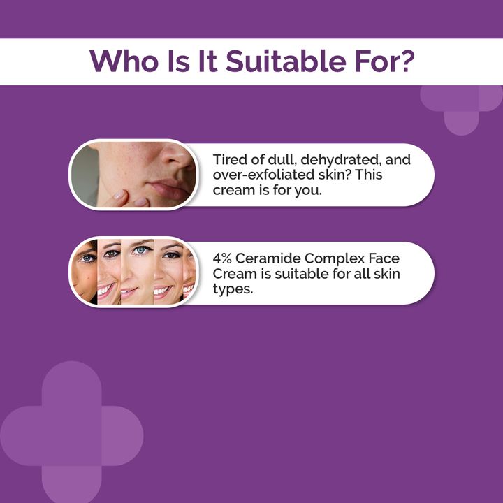 The Derma Co 4% Ceramide Complex Face Cream is Suitable for