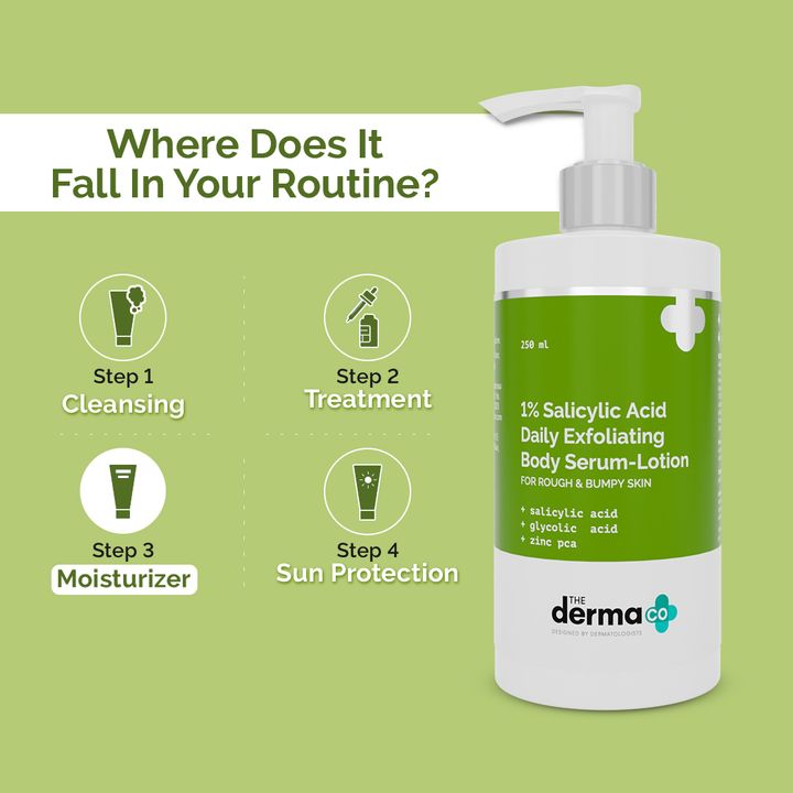 derma co body serum step to use