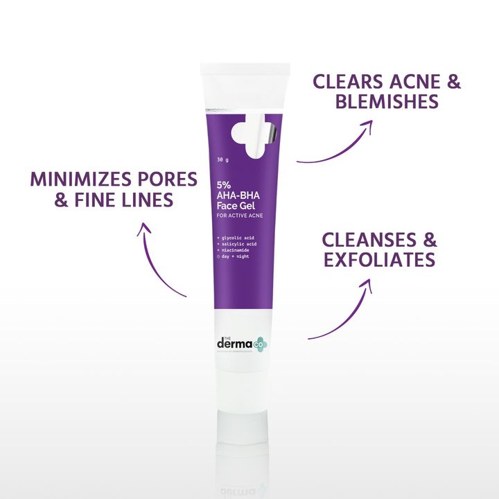 the derma co aha bha gel for active acne 