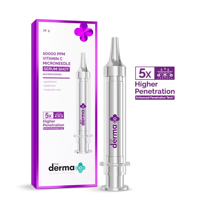 microneedling serum for face with 50000 ppm vitamin c