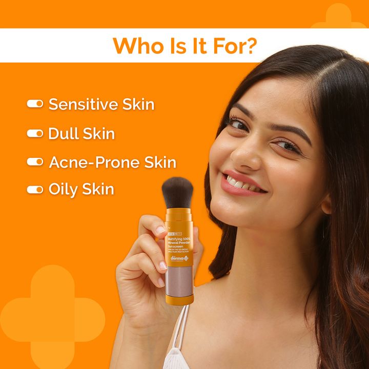 the derma co mineral powder sunscreen for oily acne prone skin
