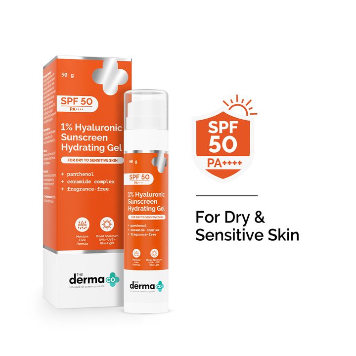 1% Hyaluronic Sunscreen Hydrating Gel with SPF 50 PA++++ - 50 g
