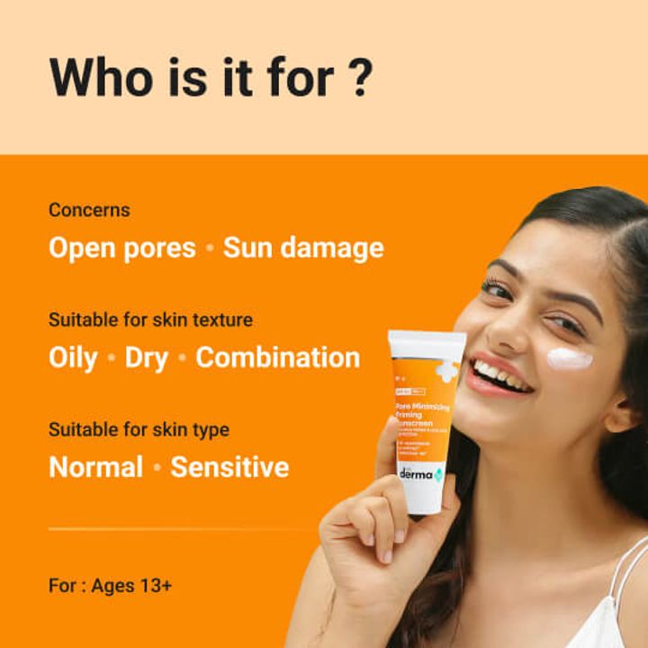 Pore Minimizing Priming Sunscreen with SPF 50 PA+++ For Open Pores UVA/UVB Protection 50g